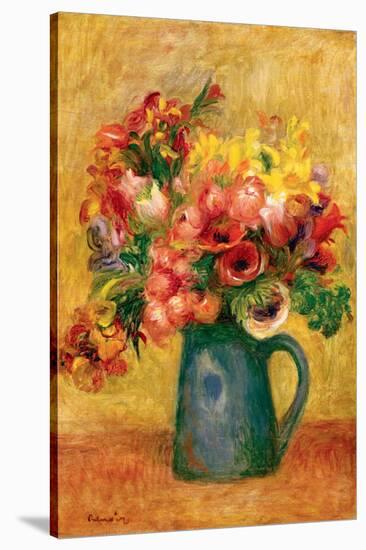 Pitcher of Flowers-Pierre-Auguste Renoir-Stretched Canvas