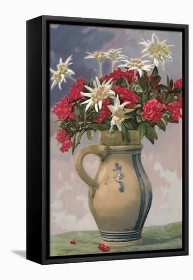 Pitcher Used as Flower Vase-null-Framed Stretched Canvas