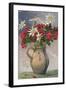 Pitcher Used as Flower Vase-null-Framed Art Print