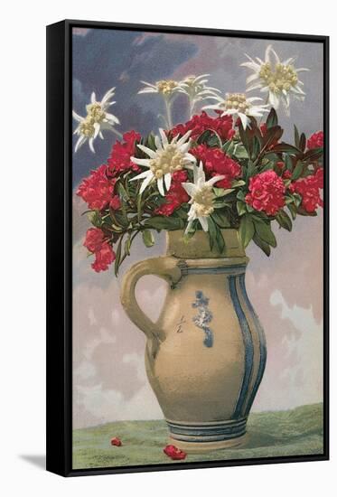 Pitcher Used as Flower Vase-null-Framed Stretched Canvas