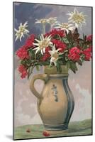 Pitcher Used as Flower Vase-null-Mounted Art Print