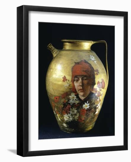 Pitcher with Figure of Woman-Silvestro Lega-Framed Giclee Print