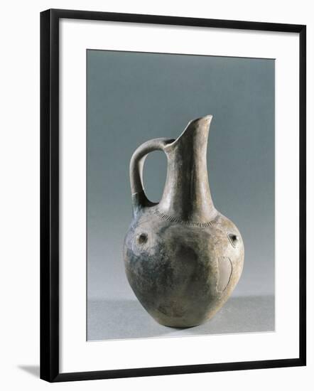 Pitcher with Truncated Spout, Early Iron Age, from Prehistoric Settlement of Asseros-null-Framed Giclee Print