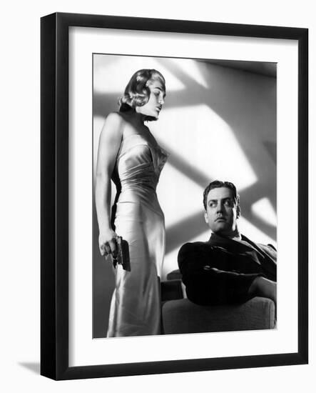 Pitfall, Lizabeth Scott, Raymond Burr, 1948, Gun-null-Framed Photo