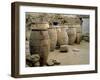 Pithoi Unearthed at the Archaeological Site of Akrotiri on Thera-null-Framed Giclee Print