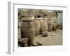 Pithoi Unearthed at the Archaeological Site of Akrotiri on Thera-null-Framed Giclee Print