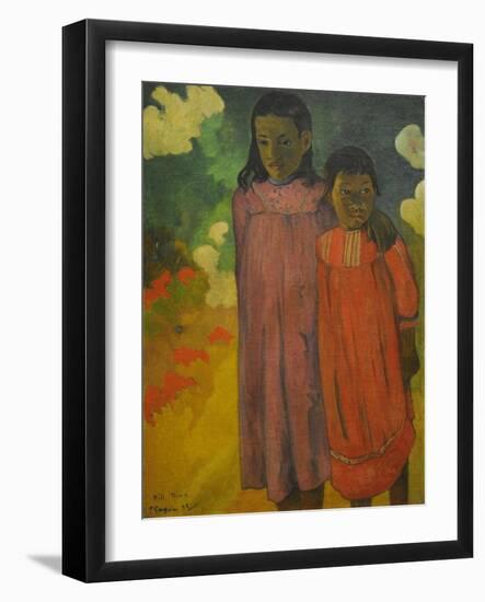 Piti Teina, 1892-Paul Gauguin-Framed Giclee Print