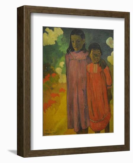 Piti Teina, 1892-Paul Gauguin-Framed Giclee Print