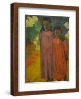 Piti Teina, 1892-Paul Gauguin-Framed Giclee Print