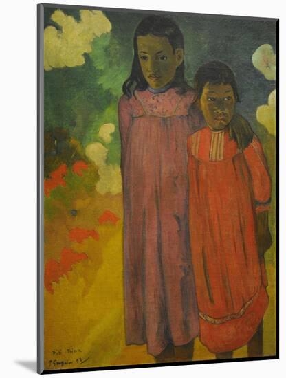 Piti Teina, 1892-Paul Gauguin-Mounted Giclee Print