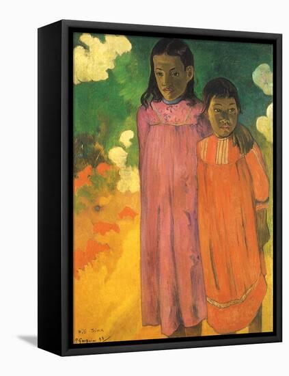 Piti Teina (Two Sisters), 1892-Paul Gauguin-Framed Stretched Canvas