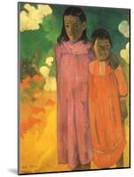 Piti Teina (Two Sisters), 1892-Paul Gauguin-Mounted Giclee Print