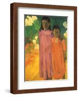 Piti Teina (Two Sisters), 1892-Paul Gauguin-Framed Giclee Print