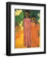 Piti Teina (Two Sisters), 1892-Paul Gauguin-Framed Giclee Print