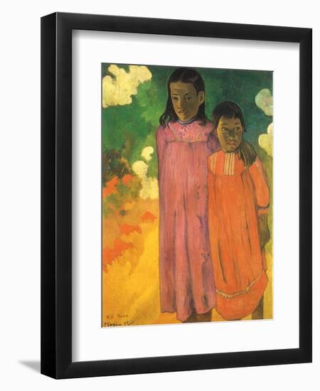 Piti Teina (Two Sisters), 1892-Paul Gauguin-Framed Giclee Print