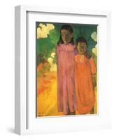 Piti Teina (Two Sisters), 1892-Paul Gauguin-Framed Giclee Print