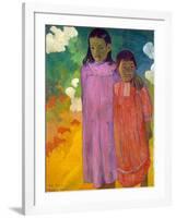 Piti Tiena, (Two Sister), 1892-Paul Gauguin-Framed Giclee Print