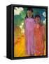 Piti Tiena, (Two Sister), 1892-Paul Gauguin-Framed Stretched Canvas