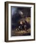 Pitmen Playing at Quoits-Henry Perlee Parker-Framed Giclee Print