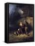 Pitmen Playing at Quoits-Henry Perlee Parker-Framed Stretched Canvas