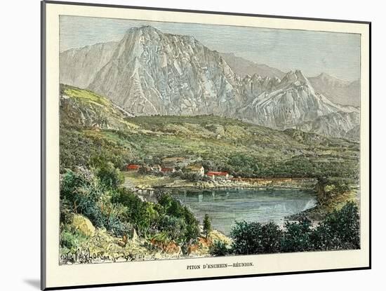 Piton D' Enchein, Reunion, C1880-Taylor-Mounted Giclee Print