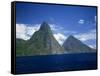 Pitons, St. Lucia, Windward Islands, West Indies, Caribbean, Central America-Harding Robert-Framed Stretched Canvas