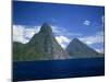 Pitons, St. Lucia, Windward Islands, West Indies, Caribbean, Central America-Harding Robert-Mounted Photographic Print