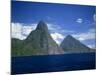 Pitons, St. Lucia, Windward Islands, West Indies, Caribbean, Central America-Harding Robert-Mounted Photographic Print
