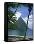Pitons, St. Lucia, Windward Islands, West Indies, Caribbean, Central America-Harding Robert-Framed Stretched Canvas