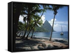 Pitons, St. Lucia, Windward Islands, West Indies, Caribbean, Central America-Harding Robert-Framed Stretched Canvas