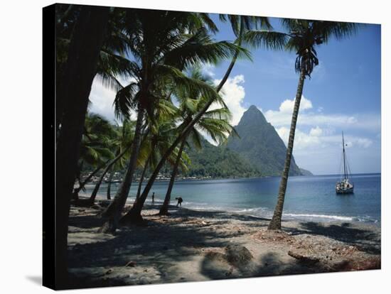 Pitons, St. Lucia, Windward Islands, West Indies, Caribbean, Central America-Harding Robert-Stretched Canvas