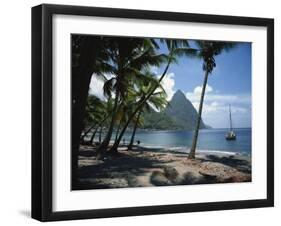 Pitons, St. Lucia, Windward Islands, West Indies, Caribbean, Central America-Harding Robert-Framed Photographic Print