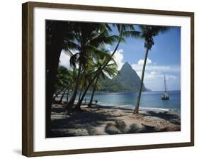 Pitons, St. Lucia, Windward Islands, West Indies, Caribbean, Central America-Harding Robert-Framed Photographic Print