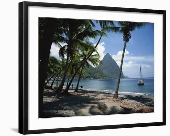 Pitons, St. Lucia, Windward Islands, West Indies, Caribbean, Central America-Harding Robert-Framed Photographic Print