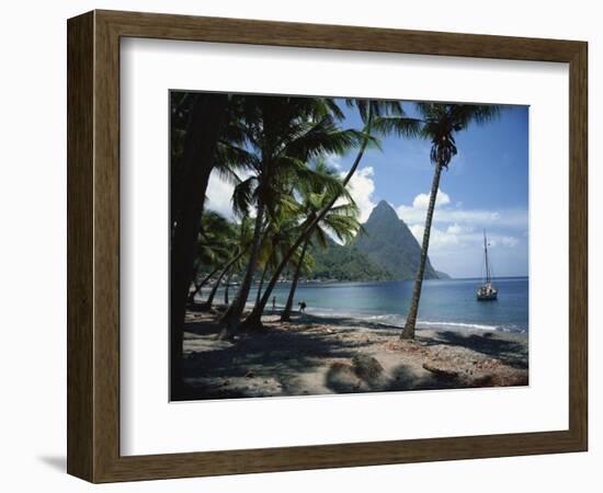 Pitons, St. Lucia, Windward Islands, West Indies, Caribbean, Central America-Harding Robert-Framed Photographic Print