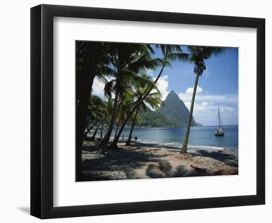 Pitons, St. Lucia, Windward Islands, West Indies, Caribbean, Central America-Harding Robert-Framed Photographic Print