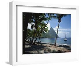 Pitons, St. Lucia, Windward Islands, West Indies, Caribbean, Central America-Harding Robert-Framed Photographic Print