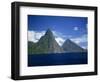 Pitons, St. Lucia, Windward Islands, West Indies, Caribbean, Central America-Harding Robert-Framed Photographic Print