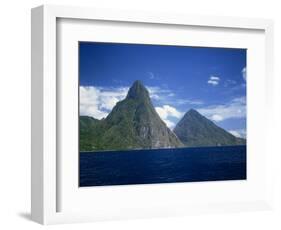 Pitons, St. Lucia, Windward Islands, West Indies, Caribbean, Central America-Harding Robert-Framed Photographic Print