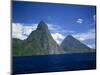 Pitons, St. Lucia, Windward Islands, West Indies, Caribbean, Central America-Harding Robert-Mounted Photographic Print