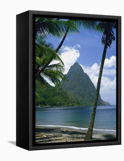 Pitons, St. Lucia, Windward Islands, West Indies, Caribbean, Central America-Harding Robert-Framed Stretched Canvas