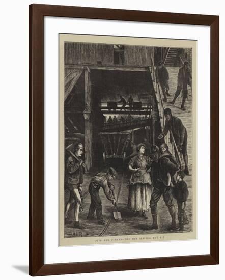 Pits and Pitmen, the Men Leaving the Pit-Matthew White Ridley-Framed Giclee Print