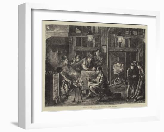 Pits and Pitmen, the Night Shift-Matthew White Ridley-Framed Giclee Print