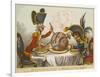 Pitt and Napoleon-James Gillray-Framed Giclee Print