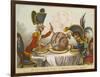 Pitt and Napoleon-James Gillray-Framed Giclee Print