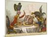 Pitt and Napoleon-James Gillray-Mounted Giclee Print