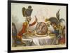 Pitt and Napoleon-James Gillray-Framed Giclee Print