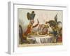 Pitt and Napoleon-James Gillray-Framed Giclee Print
