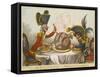 Pitt and Napoleon-James Gillray-Framed Stretched Canvas