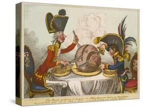 Pitt and Napoleon-James Gillray-Stretched Canvas